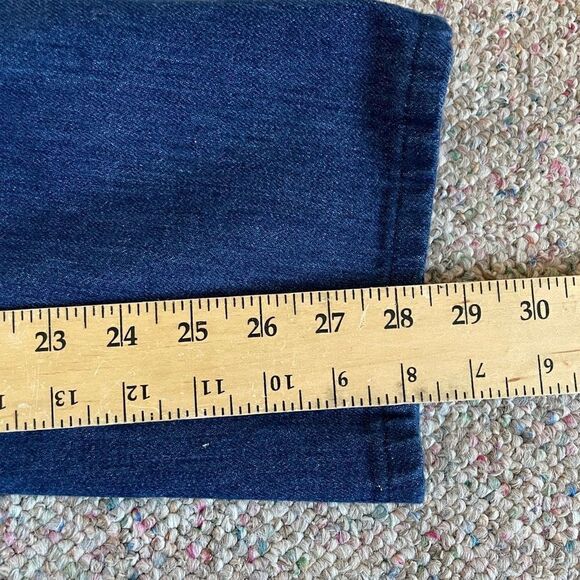 Vintage Dark Wash High Rise Straight Leg Jeans - Picture 8 of 9